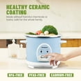 thumbnail image 3 of MOOSUM Electric Rice Cooker with One Touch for Asian Japanese Sushi Rice, 3-cup Uncooked/6-cup Cooked, Fast&Convenient Cooker with Ceramic Nonstick Coating inner pot, Auto Warmer, 3 of 6