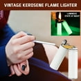 thumbnail image 2 of Blasgw Creative Oil Electric Dual Grinding Wheel Kerosene Lighter Lighter White, 2 of 5
