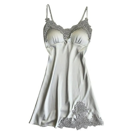 

Betiyuaoe Pajama Lingerie Set for Women Lace Pad Nightwear Underwear Robe Babydoll Sleepwear Dress