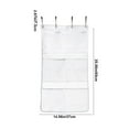 thumbnail image 3 of Shower Caddy Organizer, Hanging Mesh Storage with 6 Pockets for Toys and Toiletries, Fast-drying & Space-saving Design for Bathroom, Shower, or Door Use,Vsgery, 3 of 6
