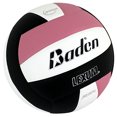 thumbnail image 3 of Baden LEXUM Volleyball en Microfibre Intérieur - Ballon de Jeu Officiel Approuvé NFHS, Rose/noir/blanc, 3 of 5