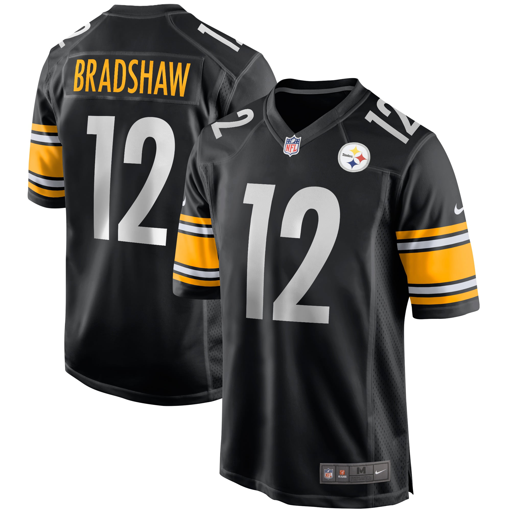 Terry Bradshaw Pittsburgh Steelers Nike Game Retired Player Jersey - Black