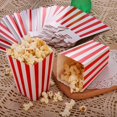 thumbnail image 4 of Qucyy 48 Pcs Popcorn Boxes Red And White Striped, Small Paper Candy Containers, Retro, 4 of 5