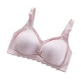 thumbnail image 2 of Xixinqiwan Women Bras Wireless,Womens Cotton Maternity Sleep Bra Open Buckle Nursing Bralettes Support Front Bras Pregnancy Postpartum Breastfeeding Underwear, 2 of 6