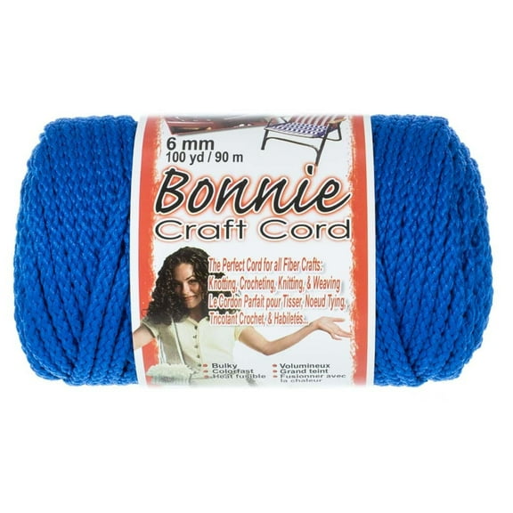 Bonnie 6mm Crafting Cord - Great for Macrame and Other Crafts - 100 yard Spools