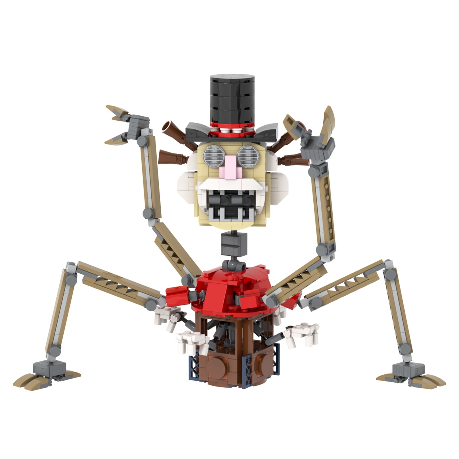 MOOXI FNAF Big Top Building Set,Classic Creative Building Blocks Children Kit,Gifts for Kids(512pcs)