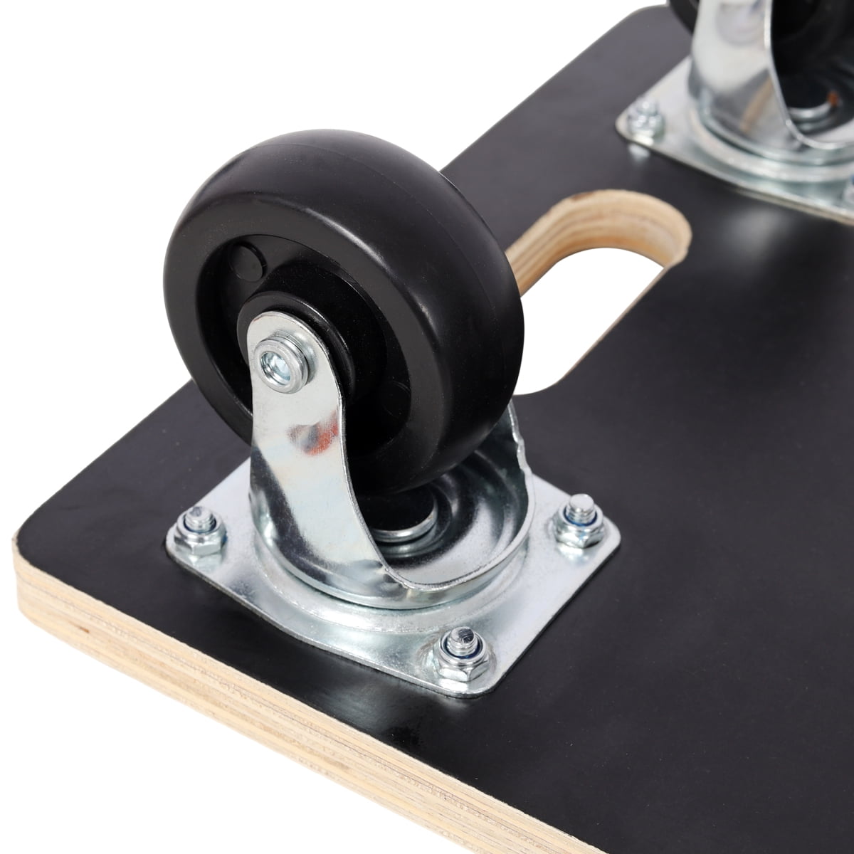 LuckyNote 22.5"x11.4" Furniture Moving Wooden Dolly Set of 2, Heavy Duty Rolling Mover with 4 Swivel Wheels, Supports 1320 lbs – Black
