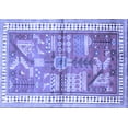 thumbnail image 1 of Ahgly Company Machine Washable Indoor Rectangle Animal Blue Traditional Area Rugs, 2' x 3', 1 of 4