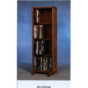 Wood Shed 415-12 Solid Oak 4 Row Dowel DVD Cabinet Tower