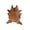 Dark tan, variant on Natural Geneva Cowhide Rug | Gold | 6'x7'