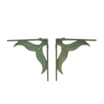 thumbnail image 7 of Zeckos Verdigris Cast Iron Whale Tail Wall Shelf Brackets Set of 2, 7 of 7