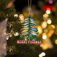 thumbnail image 6 of Christmas Acrylic Fishing Ornament, Fish Themed Tree Pendant, Holiday Christmas Decoration, Christmas Tree Hanging, Fishing Lover Gift, Festive Christmas Ornament, Christmas Home Decor, 6 of 7