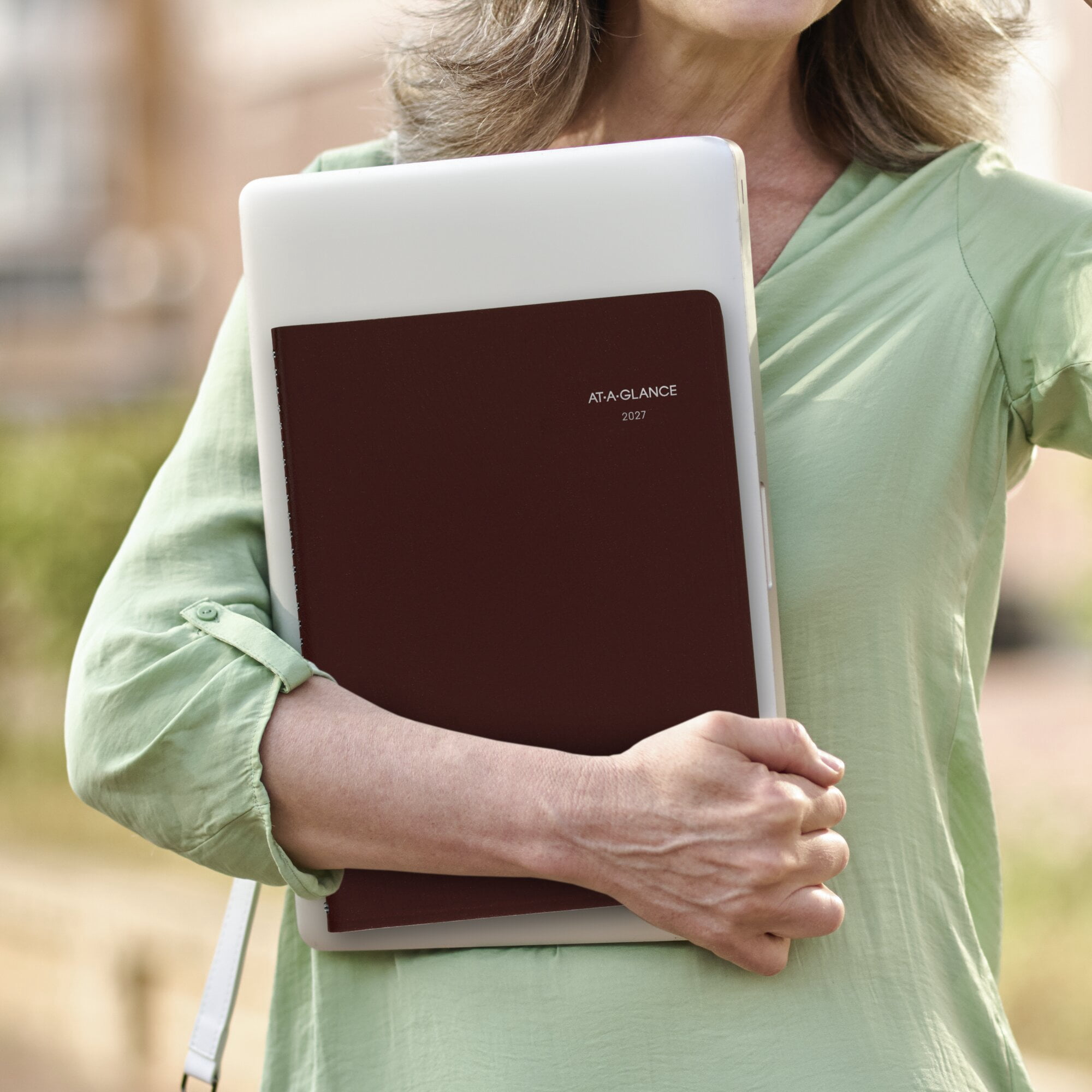 AT-A-GLANCE DayMinder 2027 Weekly Appointment Book Planner Burgundy Large 8 x 11