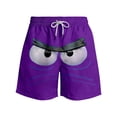 thumbnail image 5 of Size 8 Boys Shorts Boys Casual Shorts With Graphic Print Elastic Waistband Pockets For Beach And Play, 5 of 5