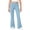 A282 Blue, variant on Girls High Waisted Flare Pants, Stretchy Bootcut Yoga Leggings, Comfortable Athletic Trousers for Workout, Running, and Casual Loungewear