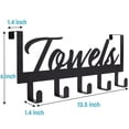 thumbnail image 2 of Aesthetic Bathroom Towel Rack for Wall Mount – Space Saving and Easy to Install Towel Holder Hooks - The Perfect Addition to Your Bathroom Decor, 2 of 9