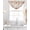 Beige, variant on Peach Sheer Waterfall Valance Curtains for Window, Spring Floral Green Leaf Botanical Pink Fruit Rod Pocket Sheer Topper Swag Curtains for Living Room, Kitchen 38.5"W x 47.2"L, 3 Panels
