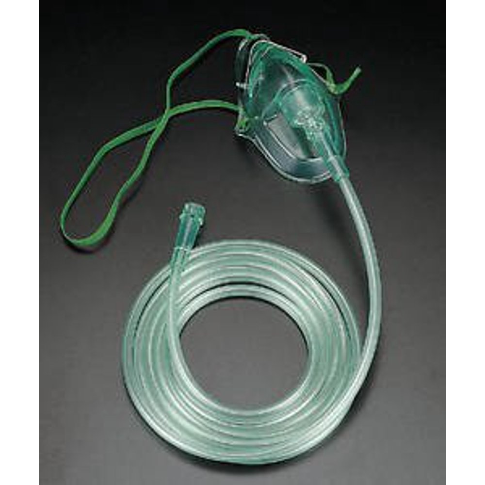 CareFusion 001201 Adult Oxygen Mask w/7 Foot of tubing, Medium