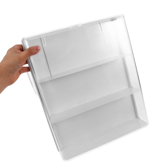 CIMAXIC Lighted Display Cabinet Acrylic Wall Mountable Storage For Collectibles 1Pack