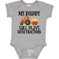 thumbnail image 3 of Inktastic Farming Daddy Plays with Tractors Boys or Girls Baby Bodysuit, 3 of 5