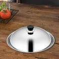 thumbnail image 6 of CoudarTitie Stainless Steel Wok Lid Round Heat Resistant Convenient Home Use Easy to Assemble with Handle Rust Resistant Cookware Lid Dia 34 cm, 6 of 9