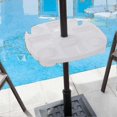 thumbnail image 3 of 17" Large Outdoor Beach Umbrella Table Tray With 4 Cup Holders, 4 Snack Compartments, 3 of 5
