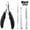 Black, variant on 2 Set Cuticle Trimmer Nail Clippers Cutter, 4 Pcs Cuticle Remover Cutter Nipper Durable Dead Skin Clipper Manicure Pedicure Tools