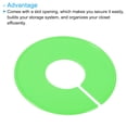 thumbnail image 4 of Uxcell Clothes Dividers, Closet Clothing Rack Size Dividers Blank Round Separator, Green 6 Pack, 4 of 5