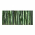 thumbnail image 1 of Peace Garden Gym Towel, Nature Themed Picturesque of Japanese Thick Bamboo Forest Elements, One-Sided Quick Dry Microfiber for Beach Fitness & Swimming, 60" x 30", Lime Green and Emerald, by Ambesonne, 1 of 2
