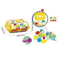 TIIFSWHS Matching Egg Educational Color Shape Pairing Shapes and