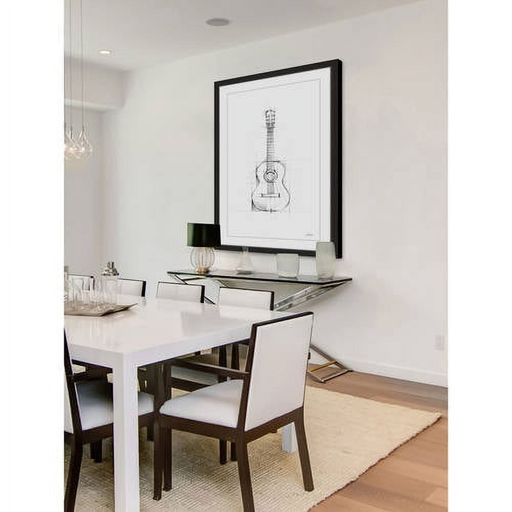 Marmont Hill "Guitar Sketch" Framed Painting Print