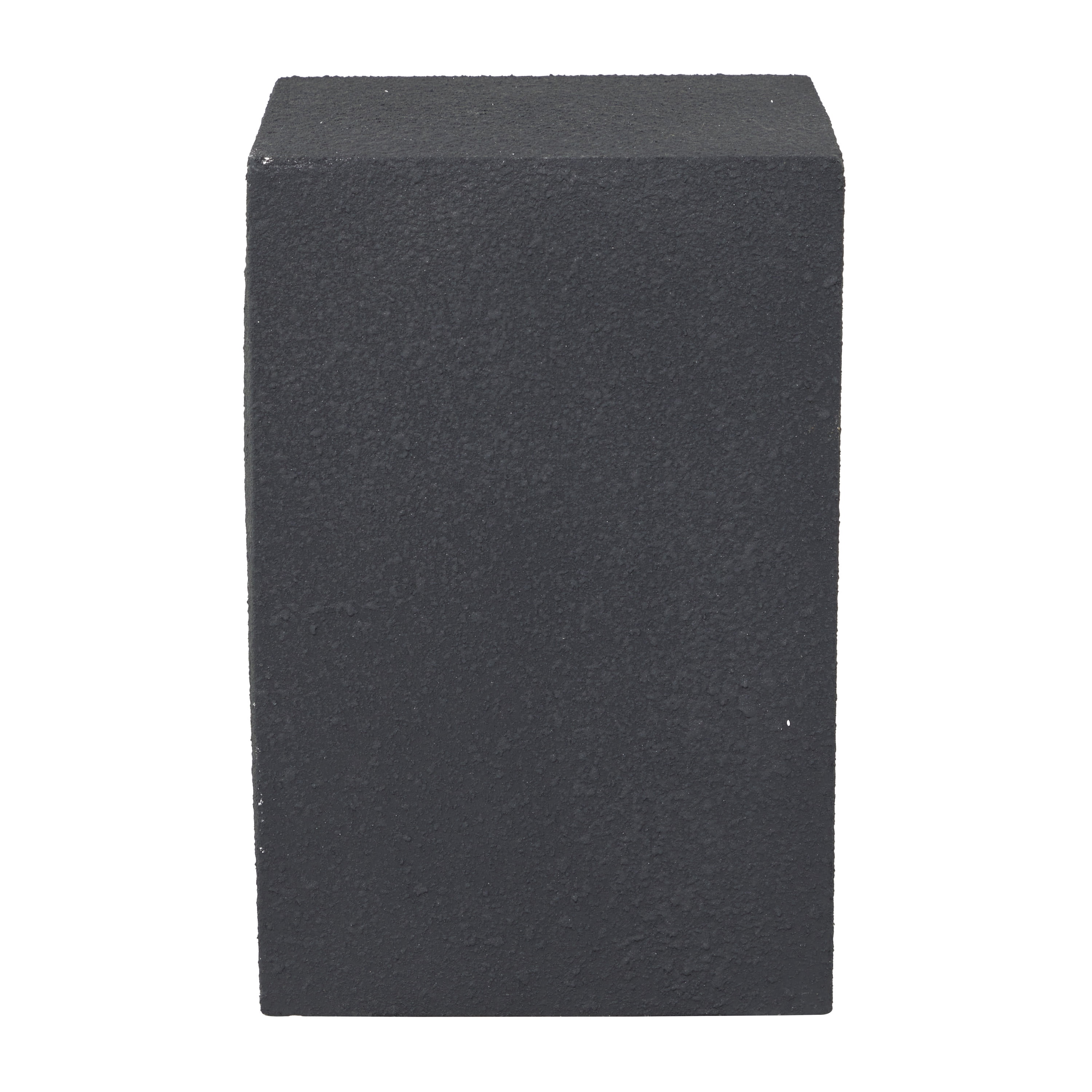 DecMode 17"W, 24"H Magnesium oxide Contemporary Stool, Black, 1-Piece