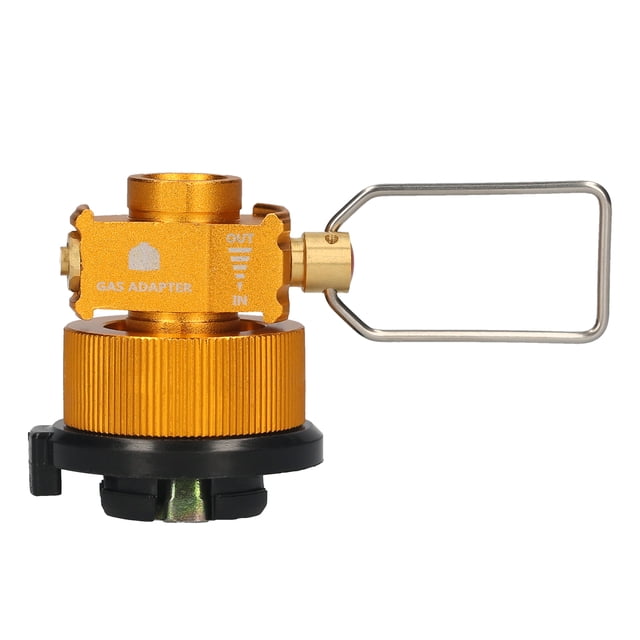 Riwcyla Économiseur de Gaz Plus Convertisseur de Gaz Recharges Adaptateur de Conversion de Réservoir de Gaz Valve Adaptateur de Gaz pour Camping Randonnée Pêche