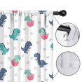 thumbnail image 4 of Blackout Kids Curtains,White Cartoon Dinosaurs Eggs Pattern Childrens Insulated Curtains Set Of 2,Bedroom Essentials,Toddler Room Decor 42"x54", 4 of 5