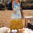 thumbnail image 2 of Sunflower Sleeveless Dress Woman Fashion Long Dresses Women's Summer Suit Dress Summer 2025 Women, 2 of 7