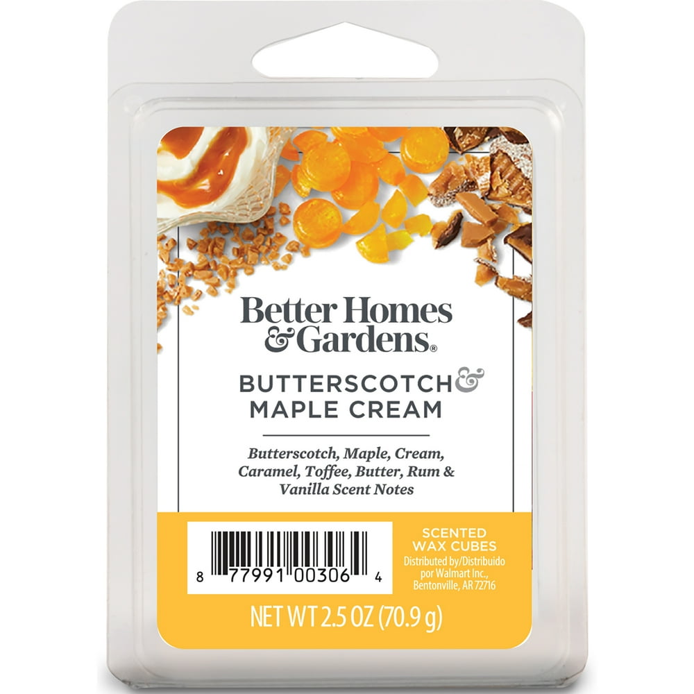 Butterscotch Maple Cream Scented Wax Melts, Better Homes & Gardens, 2.5