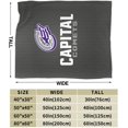 thumbnail image 3 of Capital University Fleece Blanket, Very Soft Microfiber Flannel Blanket for Couch Warm and Cozy for All Seasons, 3 of 6