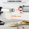 thumbnail image 3 of KFFKFF Accessoire pour Pâtes pour Mélangeur KitchenAid, Trio de Kit de Façonnage de Pâtes en Acier Inoxydable Comprenant un Rouleau-Feuille pour Pâtes, un Trancheur pour Spaghetti et Fettuccine, Créateur de Pâtes avec 8 Cadran à Épaisseur Variable, 3 of 9