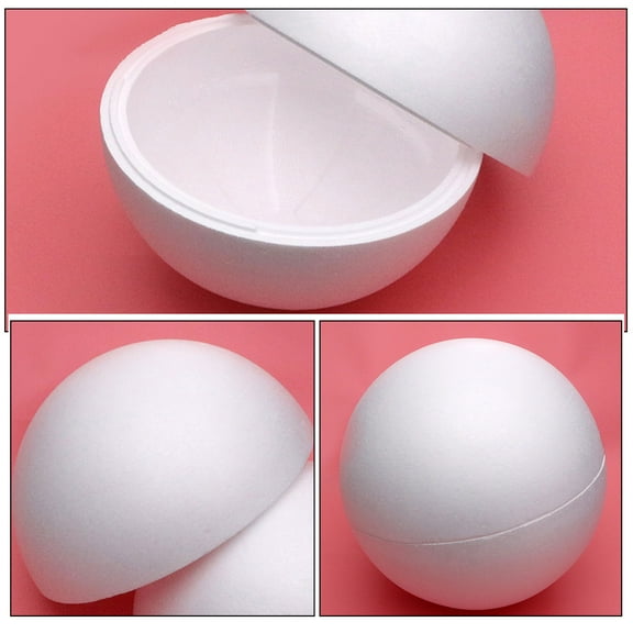 LEXSOMEO White Foam Ball Craft Ball Art Decoration Foam Ball DIY Hollow Ball Wedding Party Ornament