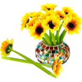 thumbnail image 1 of Pluma plástica del girasol de la flor falsa 16pcs Fokelyi ZJWJ006, 1 of 7