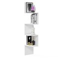 thumbnail image 3 of Desaldo Modern Melamine Wood White Wall Shelf with 4 Shelves, Size 61”, 3 of 5