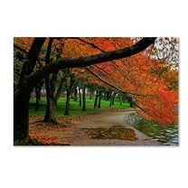 Trademark Fine Art "Tidal Basin Autumn 2" Canvas Art by CATeyes