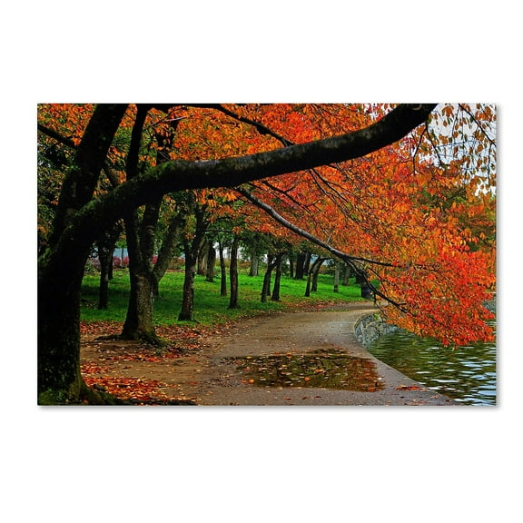 Trademark Fine Art "Tidal Basin Autumn 2" Canvas Art by CATeyes