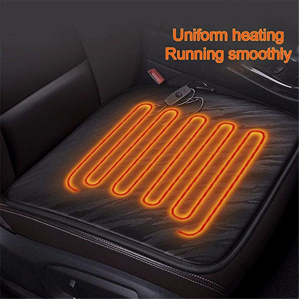 12V Heated Car Seat Cushion Cover Office Thickening Heating Warmer Chair Pad 