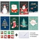 thumbnail image 3 of Tarjetas de Feliz Navidad con sobres y pegatinas, 8 plantillas, tarjetas de felicitación de Navidad para todos, 3 of 4