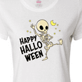 thumbnail image 4 of Inktastic Happy Halloween with Dancing Skeleton Women's T-Shirt, 4 of 5