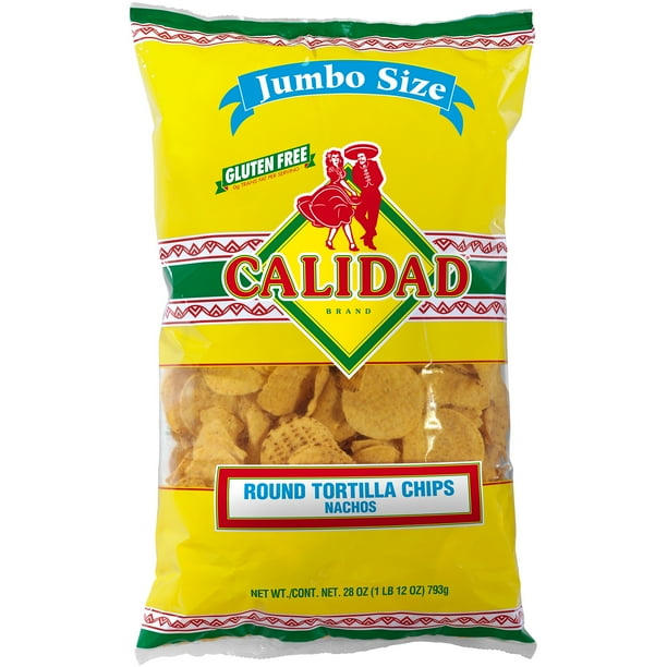Calidad Round Tortilla Chips, 28 Oz.
