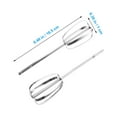 1 Pair Kitchen Stainless Steel Whisk Beating Stirrer Baking Tool