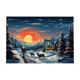 thumbnail image 2 of Christmas Holiday Floor Mat Absorbent Nonslip for Entrance Kitchen Bathroom with Anti-Fatigue Cushioning 23.62x15.75 Inch, 2 of 6