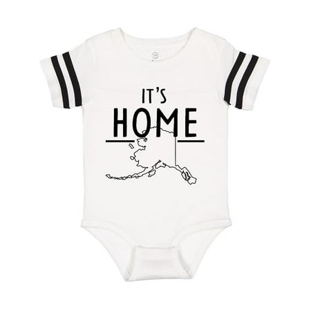 

Inktastic It s Home- Alaska State Outline Gift Baby Boy or Baby Girl Bodysuit